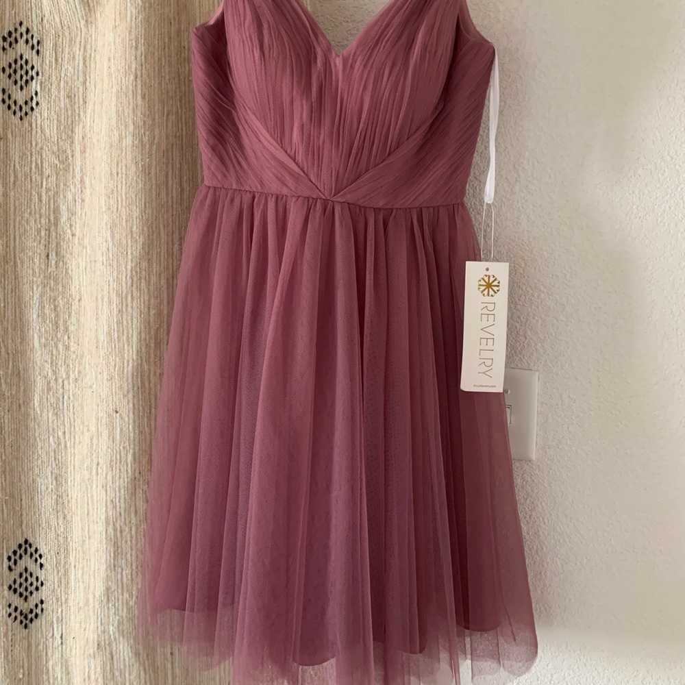 Revelry bridesmaid dress- cocktail length